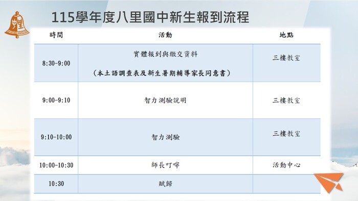 新生報到說明3